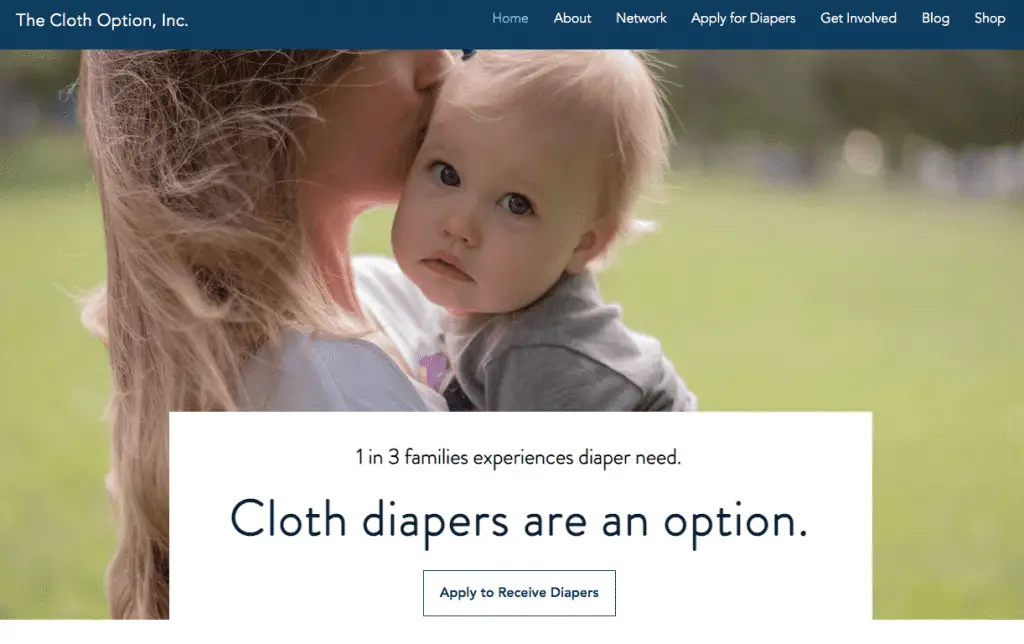 The Cloth Option website
