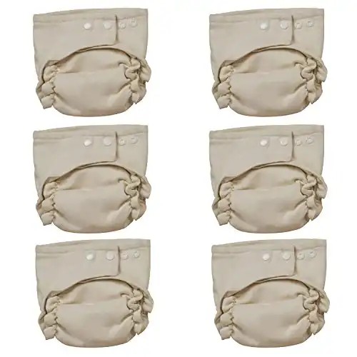 Osocozy Two Sized Unbleached Fitted Diaper - 6 Pack- Size 1